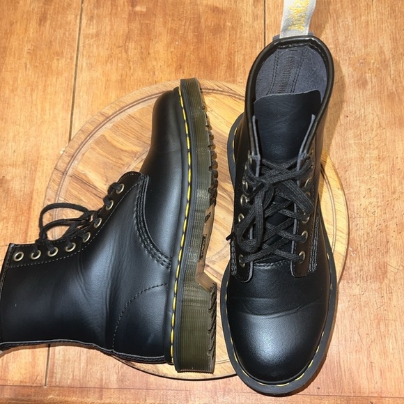 Dr Martens Vegan 1460 Black Combat Boots - Picture 8 of 8